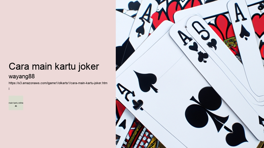 cara main kartu joker