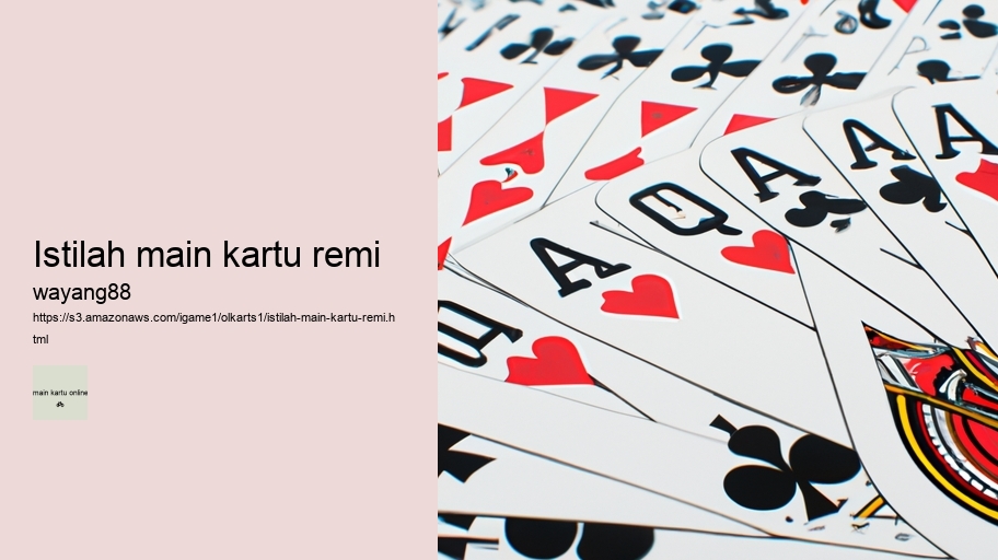 istilah main kartu remi
