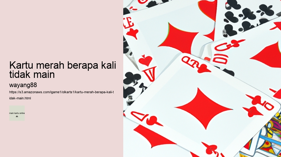 kartu merah berapa kali tidak main