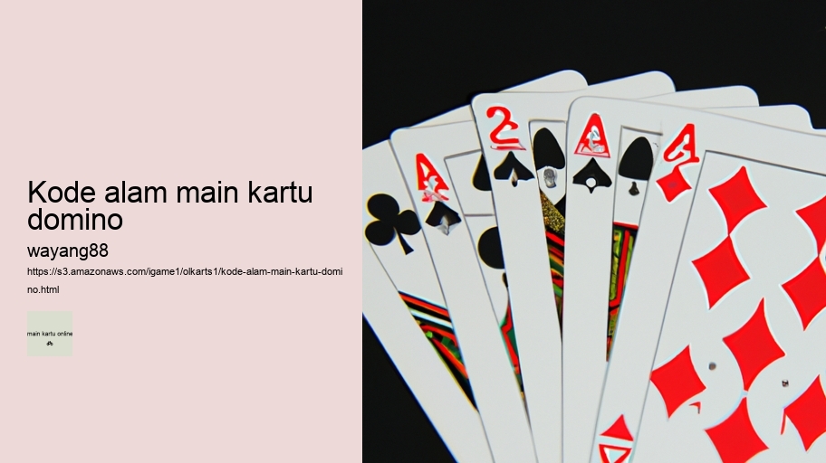 kode alam main kartu domino